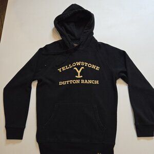 Yellow Stone Dutton Ranch Hoodie Men's‎ Medium Black Pullover Sportiqe Official